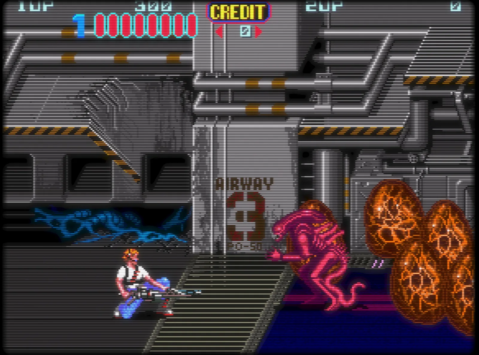 Klasikinis arkadinis žaidimas su „RetroArch“ CRT šešėliuokliu